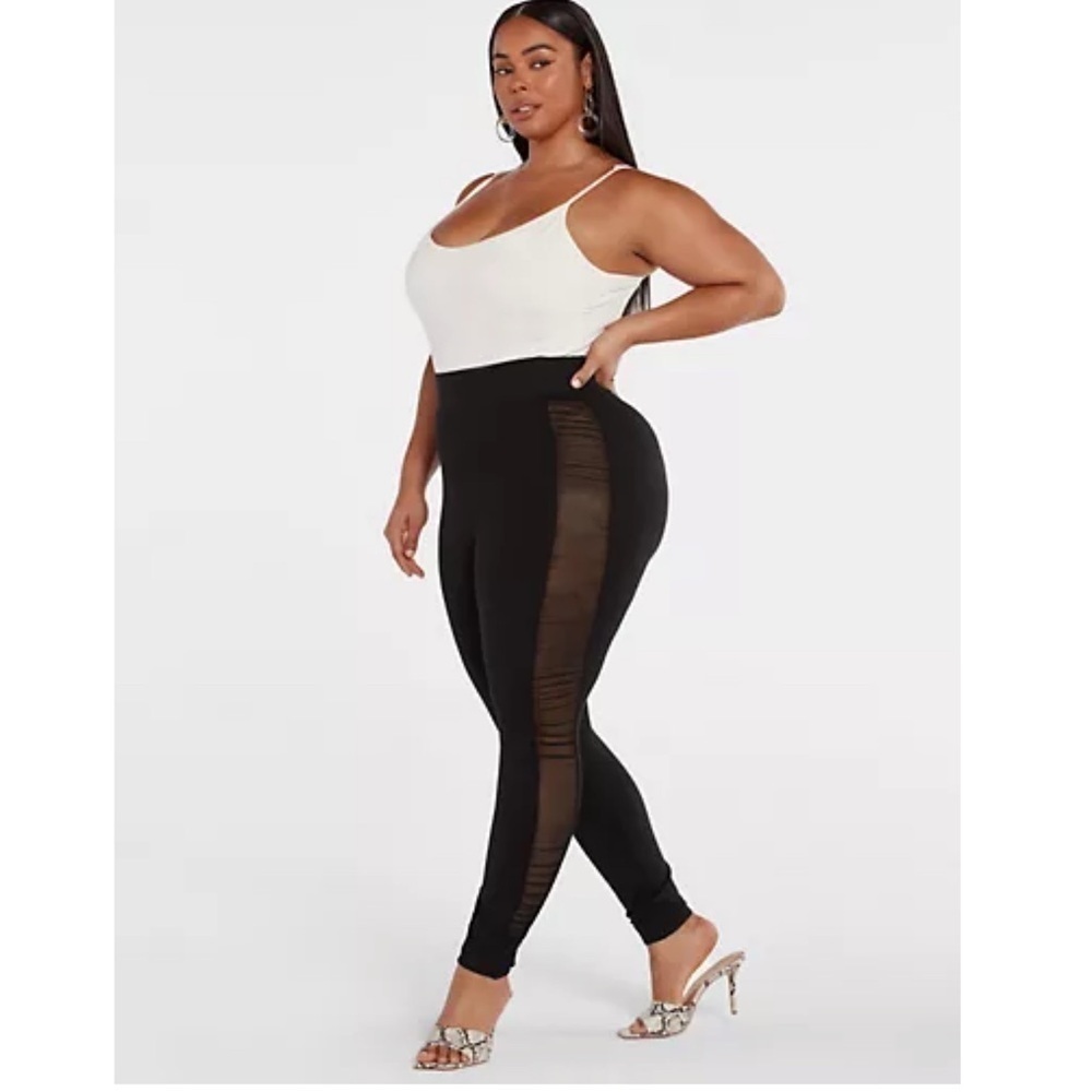 Fashion to Figure Mallory Side Mesh Ponte Pants size 0